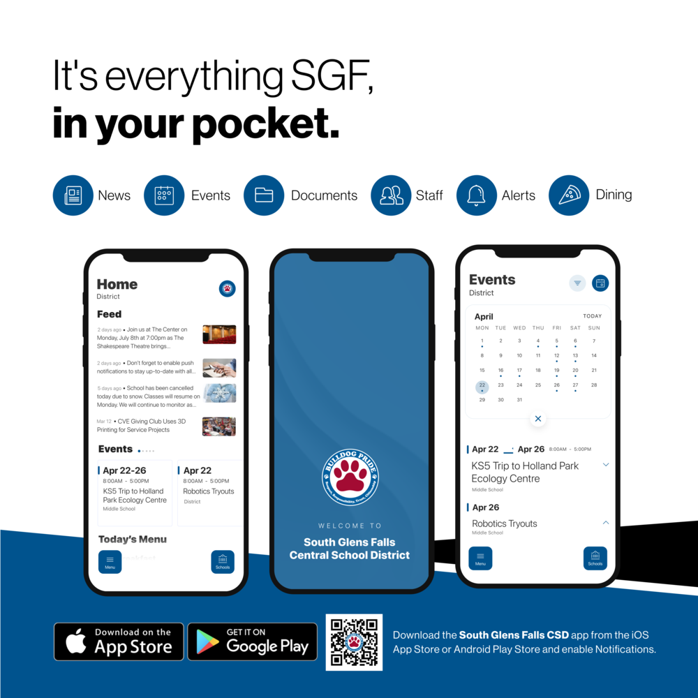 image of open app on cell phone that says, "it's everything SGF, in your pocket."